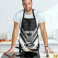 New Zealand Silver Fern Rugby Custom Apron Go Wheel Kiwi Maori Pattern LT14 - Polynesian Pride