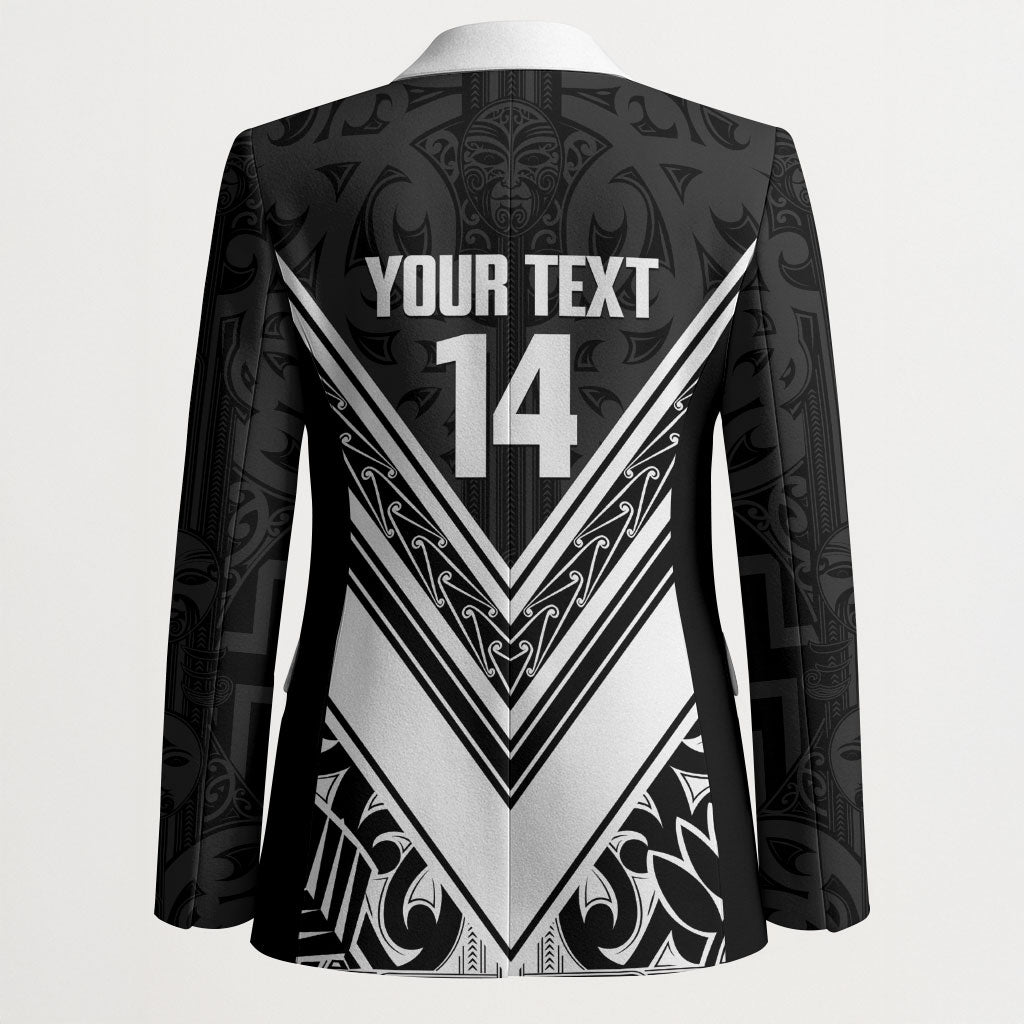 New Zealand Silver Fern Rugby Custom Blazer Go Wheel Kiwi Maori Pattern LT14 - Polynesian Pride