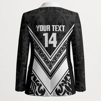 New Zealand Silver Fern Rugby Custom Blazer Go Wheel Kiwi Maori Pattern LT14 - Polynesian Pride
