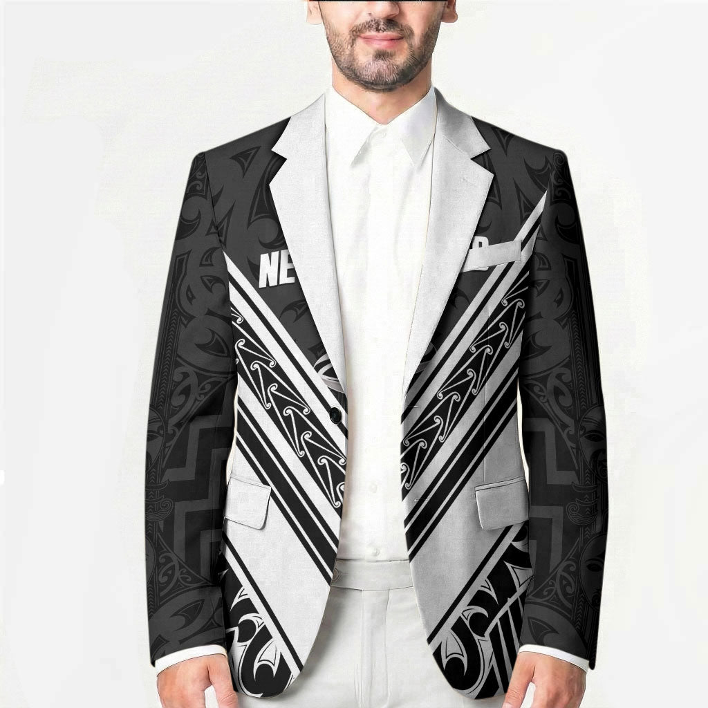 New Zealand Silver Fern Rugby Custom Blazer Go Wheel Kiwi Maori Pattern LT14 - Polynesian Pride