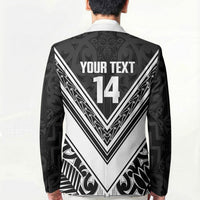 New Zealand Silver Fern Rugby Custom Blazer Go Wheel Kiwi Maori Pattern LT14 - Polynesian Pride