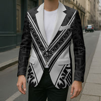 New Zealand Silver Fern Rugby Custom Blazer Go Wheel Kiwi Maori Pattern LT14 - Polynesian Pride