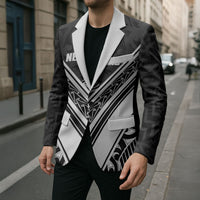 New Zealand Silver Fern Rugby Custom Blazer Go Wheel Kiwi Maori Pattern LT14 - Polynesian Pride