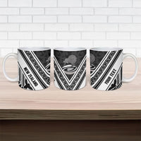 New Zealand Silver Fern Rugby Custom Ceramic Mug Go Wheel Kiwi Maori Pattern LT14 - Polynesian Pride
