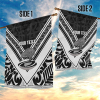 New Zealand Silver Fern Rugby Custom Garden Flag Go Wheel Kiwi Maori Pattern LT14 - Polynesian Pride