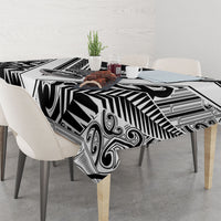 New Zealand Silver Fern Rugby Custom Tablecloth Go Wheel Kiwi Maori Pattern LT14 - Polynesian Pride