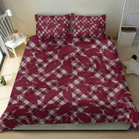 Burgundy Hawaii Kalo Palaka Motifs Bedding Set Hawaiian Taro Leaves Elegant Vibes LT14 - Polynesian Pride
