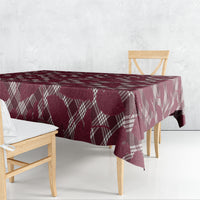 Burgundy Hawaii Kalo Palaka Motifs Tablecloth Hawaiian Taro Leaves Elegant Vibes LT14 - Polynesian Pride