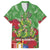 Kakapo New Zealand Christmas Family Matching Off Shoulder Maxi Dress and Hawaiian Shirt Meri Kirihimete Pohutukawa - Green Color