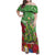 Kakapo New Zealand Christmas Family Matching Off Shoulder Maxi Dress and Hawaiian Shirt Meri Kirihimete Pohutukawa - Green Color