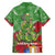 Kakapo New Zealand Christmas Family Matching Summer Maxi Dress and Hawaiian Shirt Meri Kirihimete Pohutukawa - Green Color