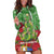 Kakapo New Zealand Christmas Hoodie Dress Meri Kirihimete Pohutukawa - Green Color