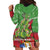 Kakapo New Zealand Christmas Hoodie Dress Meri Kirihimete Pohutukawa - Green Color