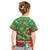 Kakapo New Zealand Christmas Kid T Shirt Meri Kirihimete Pohutukawa - Green Color