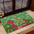 Kakapo New Zealand Christmas Rubber Doormat Meri Kirihimete Pohutukawa - Green Color