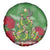 Kakapo New Zealand Christmas Spare Tire Cover Meri Kirihimete Pohutukawa - Green Color