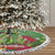 Kakapo New Zealand Christmas Tree Skirt Meri Kirihimete Pohutukawa - Green Color