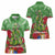 Kakapo New Zealand Christmas Women Polo Shirt Meri Kirihimete Pohutukawa - Green Color