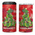 Kakapo New Zealand Christmas 4 in 1 Can Cooler Tumbler Meri Kirihimete Pohutukawa - Red Color