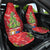 Kakapo New Zealand Christmas Car Seat Cover Meri Kirihimete Pohutukawa - Red Color