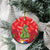 Kakapo New Zealand Christmas Ceramic Ornament Meri Kirihimete Pohutukawa - Red Color