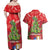 Kakapo New Zealand Christmas Couples Matching Off Shoulder Maxi Dress and Hawaiian Shirt Meri Kirihimete Pohutukawa - Red Color