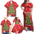 Kakapo New Zealand Christmas Family Matching Off Shoulder Maxi Dress and Hawaiian Shirt Meri Kirihimete Pohutukawa - Red Color