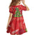 Kakapo New Zealand Christmas Family Matching Off Shoulder Short Dress and Hawaiian Shirt Meri Kirihimete Pohutukawa - Red Color