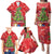 Kakapo New Zealand Christmas Family Matching Puletasi and Hawaiian Shirt Meri Kirihimete Pohutukawa - Red Color