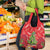 Kakapo New Zealand Christmas Grocery Bag Meri Kirihimete Pohutukawa - Red Color