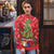 Kakapo New Zealand Christmas Ugly Christmas Sweater Meri Kirihimete Pohutukawa - Red Color