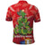 Kakapo New Zealand Christmas Polo Shirt Meri Kirihimete Pohutukawa - Red Color