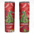 Kakapo New Zealand Christmas Skinny Tumbler Meri Kirihimete Pohutukawa - Red Color