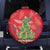 Kakapo New Zealand Christmas Spare Tire Cover Meri Kirihimete Pohutukawa - Red Color