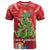 Kakapo New Zealand Christmas T Shirt Meri Kirihimete Pohutukawa - Red Color