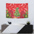 Kakapo New Zealand Christmas Tapestry Meri Kirihimete Pohutukawa - Red Color