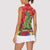 Kakapo New Zealand Christmas Women Sleeveless Polo Shirt Meri Kirihimete Pohutukawa - Red Color