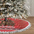 Kiwi New Zealand Christmas Tree Skirt Meri Kirihimete Silver Fern - Red Color