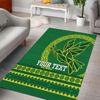 Fiji Tailevu Rugby Personalised Area Rug Go Dove Nation Fijian Tapa LT14 - Polynesian Pride