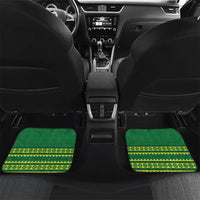 Fiji Tailevu Rugby Personalised Car Mats Go Dove Nation Fijian Tapa LT14 Set 2pcs - Back Green - Polynesian Pride