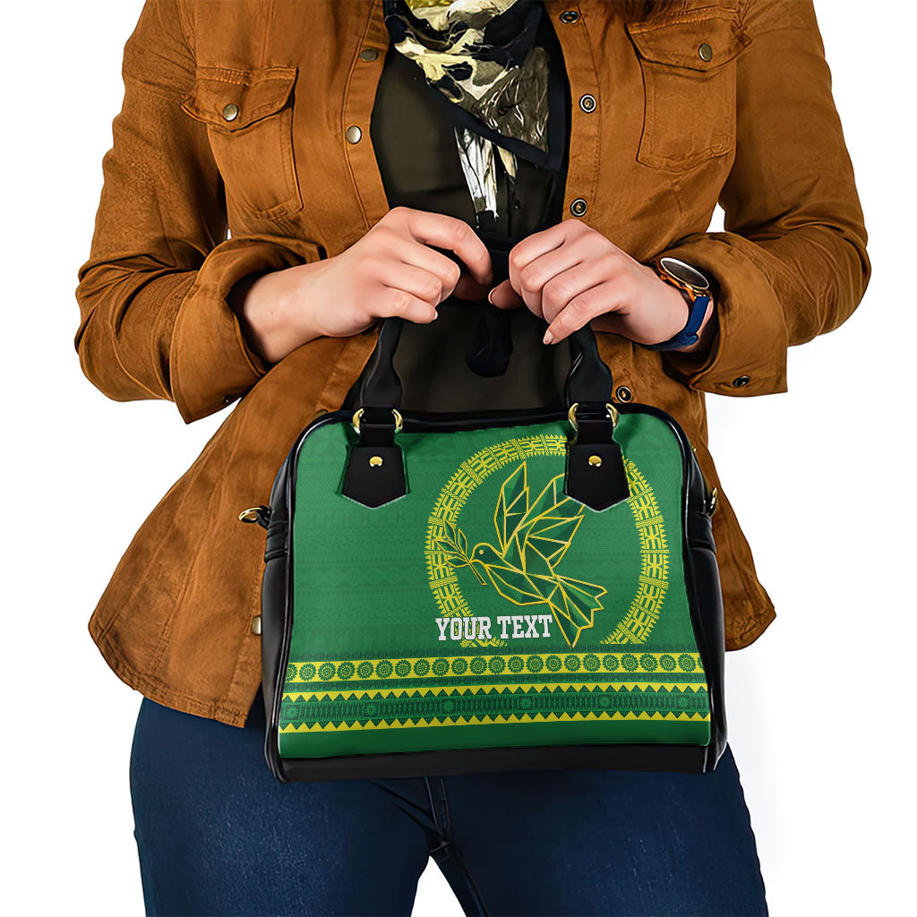 Fiji Tailevu Rugby Personalised Shoulder Handbag Go Dove Nation Fijian Tapa LT14 - Polynesian Pride