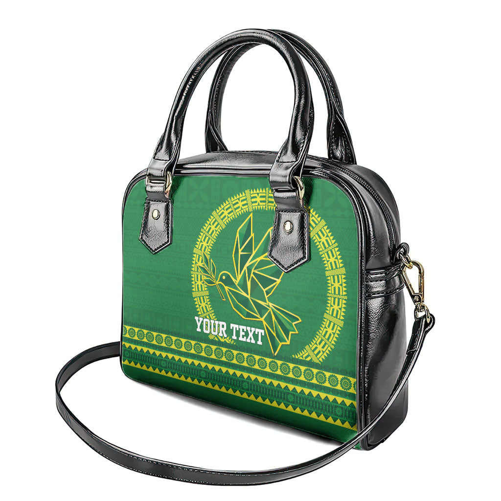 Fiji Tailevu Rugby Personalised Shoulder Handbag Go Dove Nation Fijian Tapa LT14 - Polynesian Pride