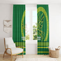 Fiji Tailevu Rugby Personalised Window Curtain Go Dove Nation Fijian Tapa LT14 - Polynesian Pride