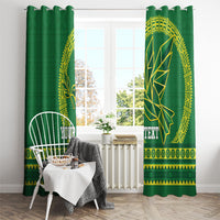 Fiji Tailevu Rugby Personalised Window Curtain Go Dove Nation Fijian Tapa LT14 - Polynesian Pride