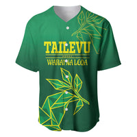 Fiji Tailevu Rugby Custom Baseball Jersey Warai Na Leqa LT14 Green - Polynesian Pride