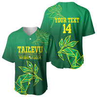 Fiji Tailevu Rugby Custom Baseball Jersey Warai Na Leqa LT14 - Polynesian Pride