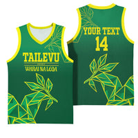 Fiji Tailevu Rugby Custom Basketball Jersey Warai Na Leqa LT14 - Polynesian Pride