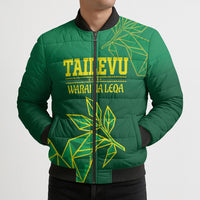 Fiji Tailevu Rugby Custom Bomber Puffer Jacket Warai Na Leqa LT14 - Polynesian Pride
