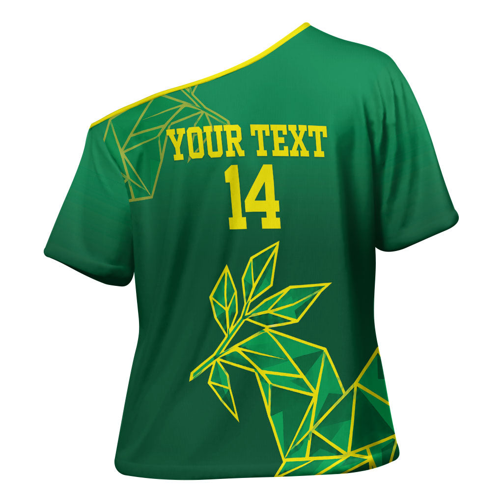 Fiji Tailevu Rugby Custom Cross Shoulder Shirt Warai Na Leqa LT14 - Polynesian Pride