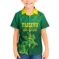 Fiji Tailevu Rugby Custom Kid Hawaiian Shirt Warai Na Leqa LT14 Kid Green - Polynesian Pride